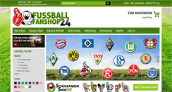 Desktop Screenshot of fussball-fanshop-24.de